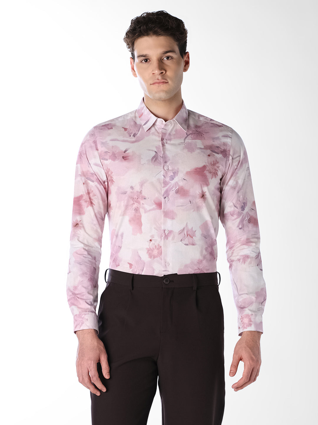 Floral Print Slim Fit Shirt