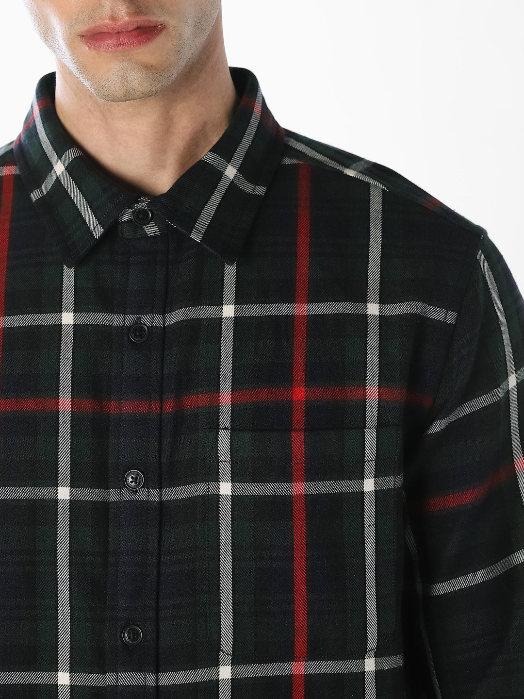Check Cotton Full Sleeves Shirt