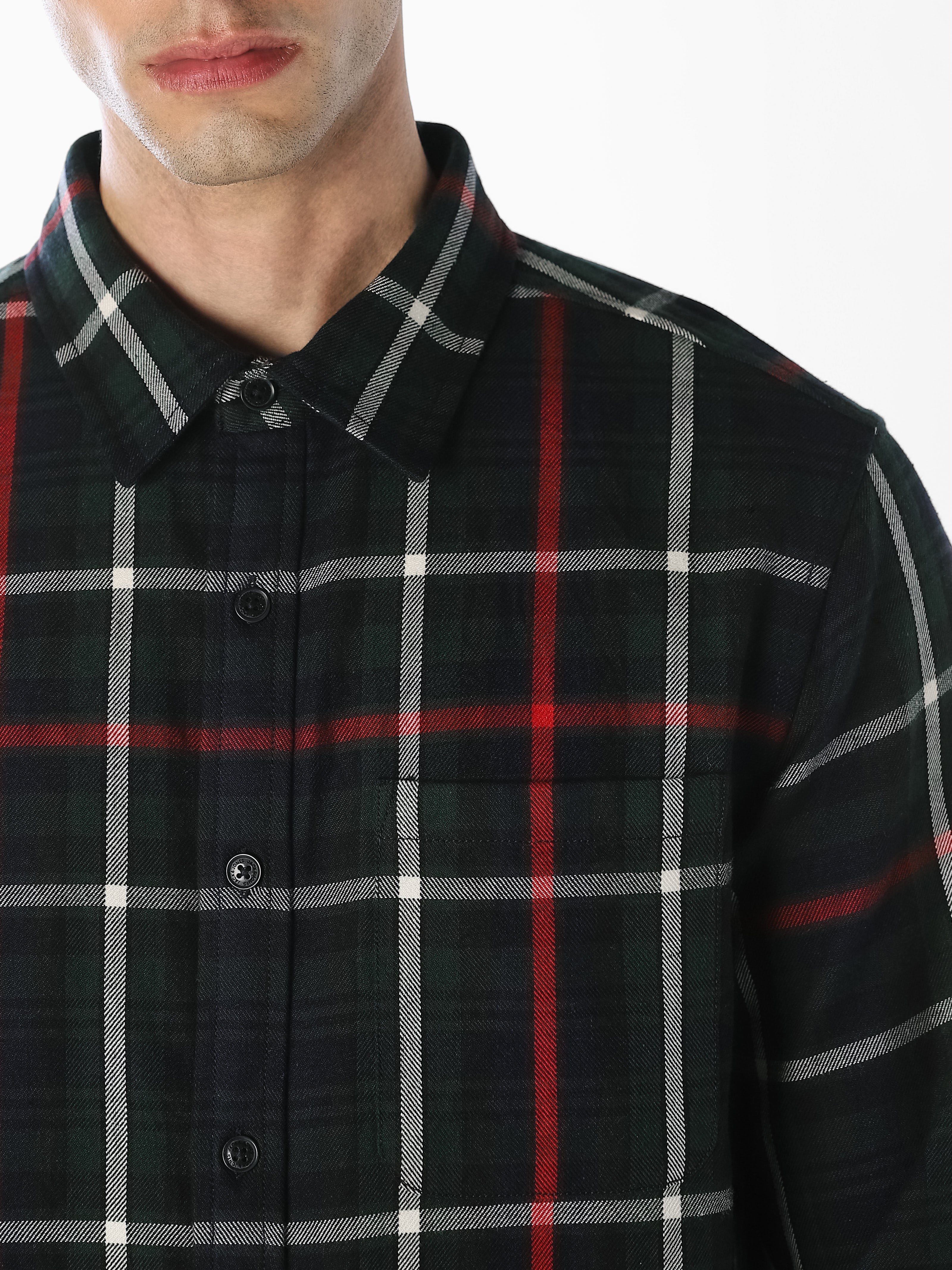 Check Cotton Full Sleeves Shirt
