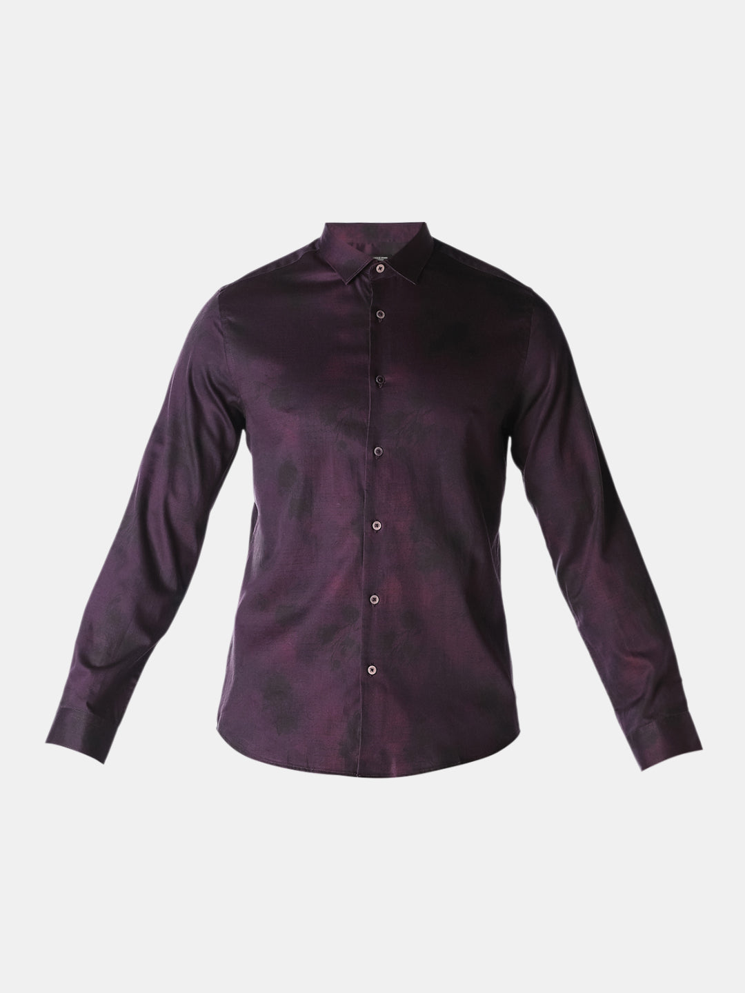 Floral Jacquard Slim Fit Shirt