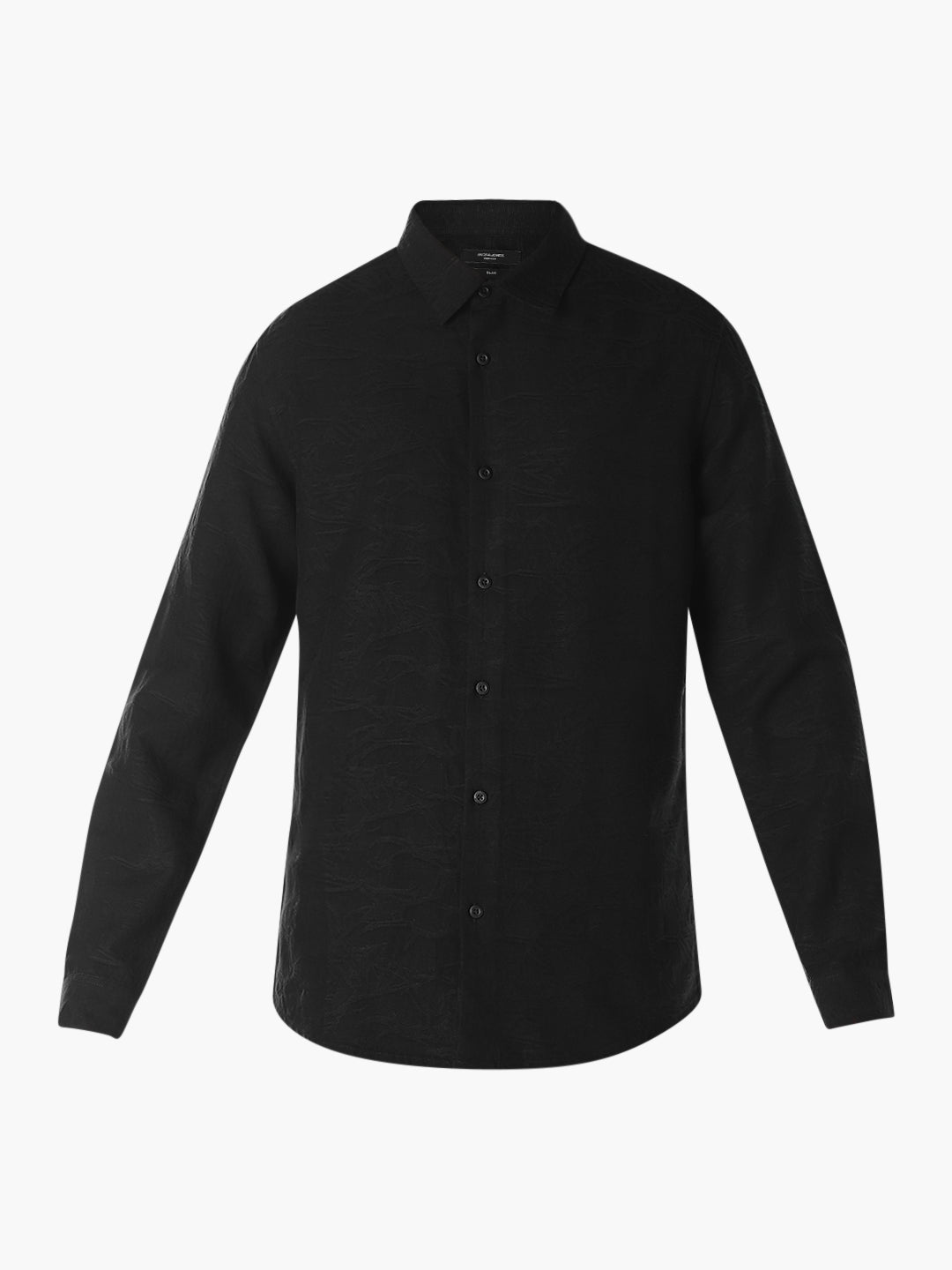 Black Textured Dobby Shirt