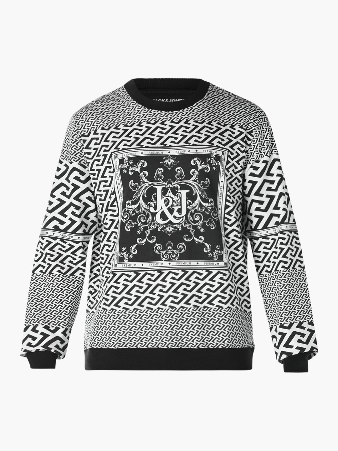 Monochrome Printed Sweatshirt