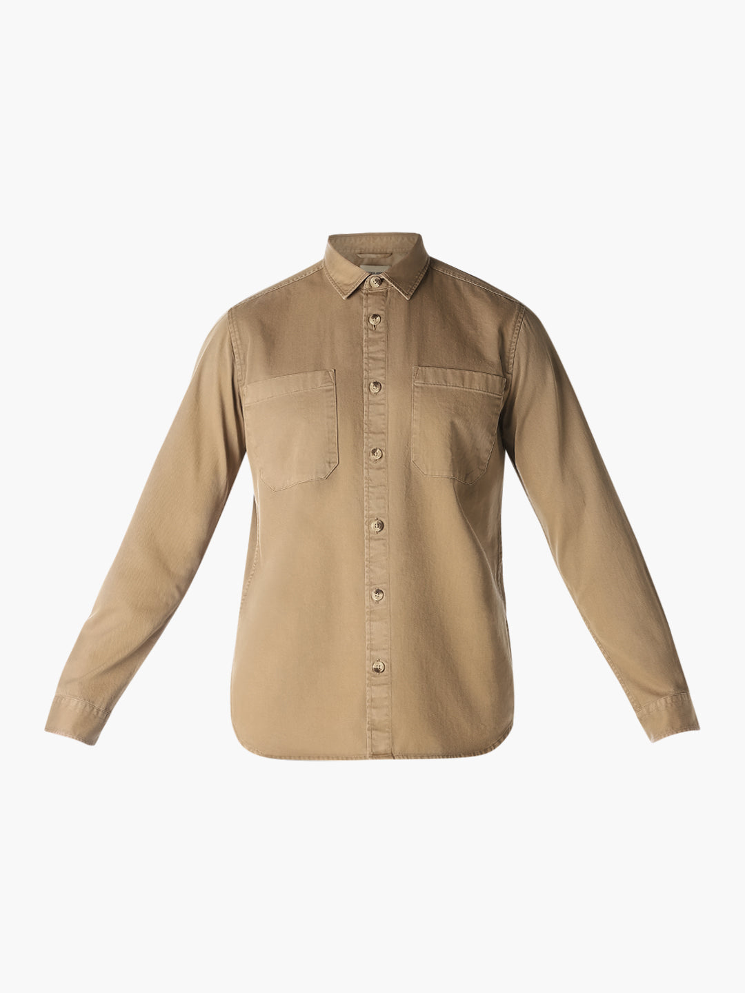 Beige Regular Fit Shirt