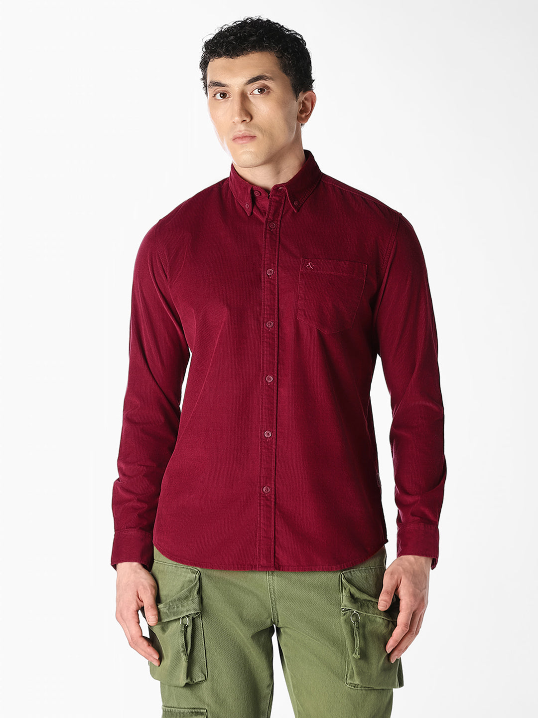 Red Regular Fit Shirt