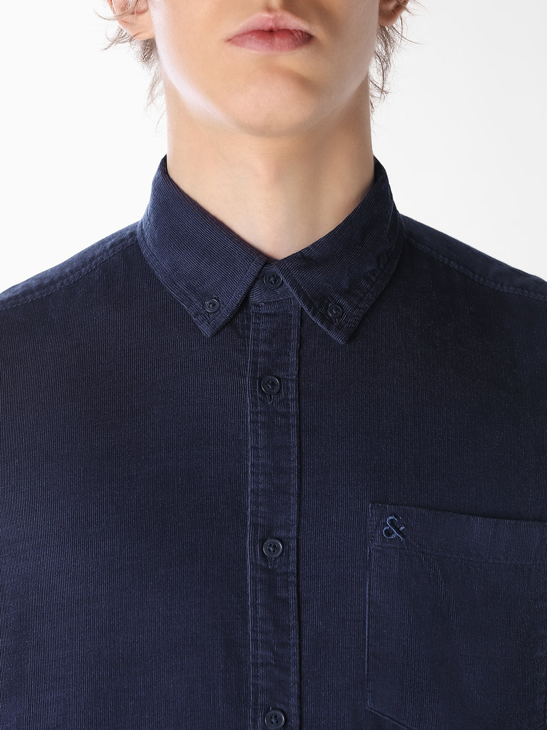 Dark Blue Cotton Shirt