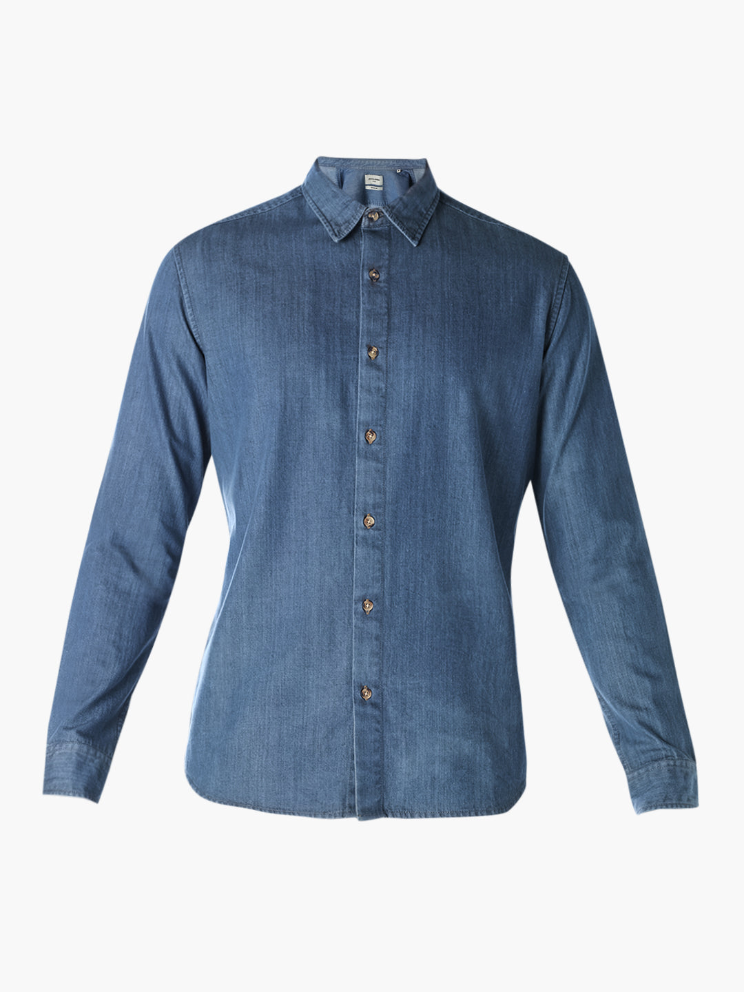 Blue Washed Denim Shirt