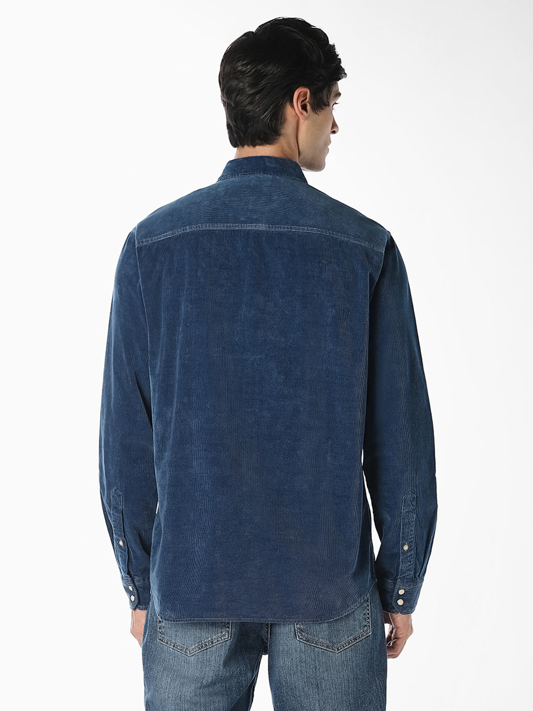 Blue Corduroy Utility Shirt