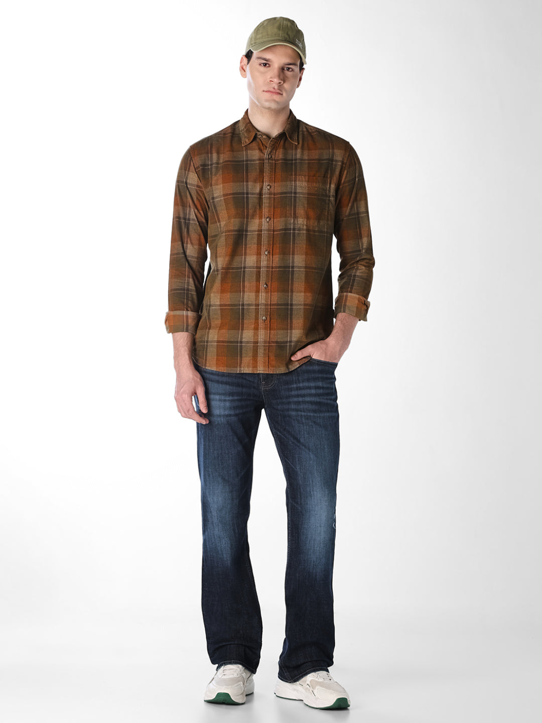 Check Cotton Full Sleeves Shirt