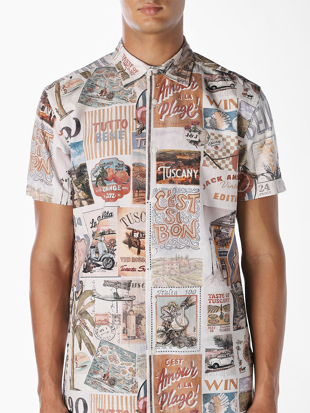 Printed Resort Collar Shirt