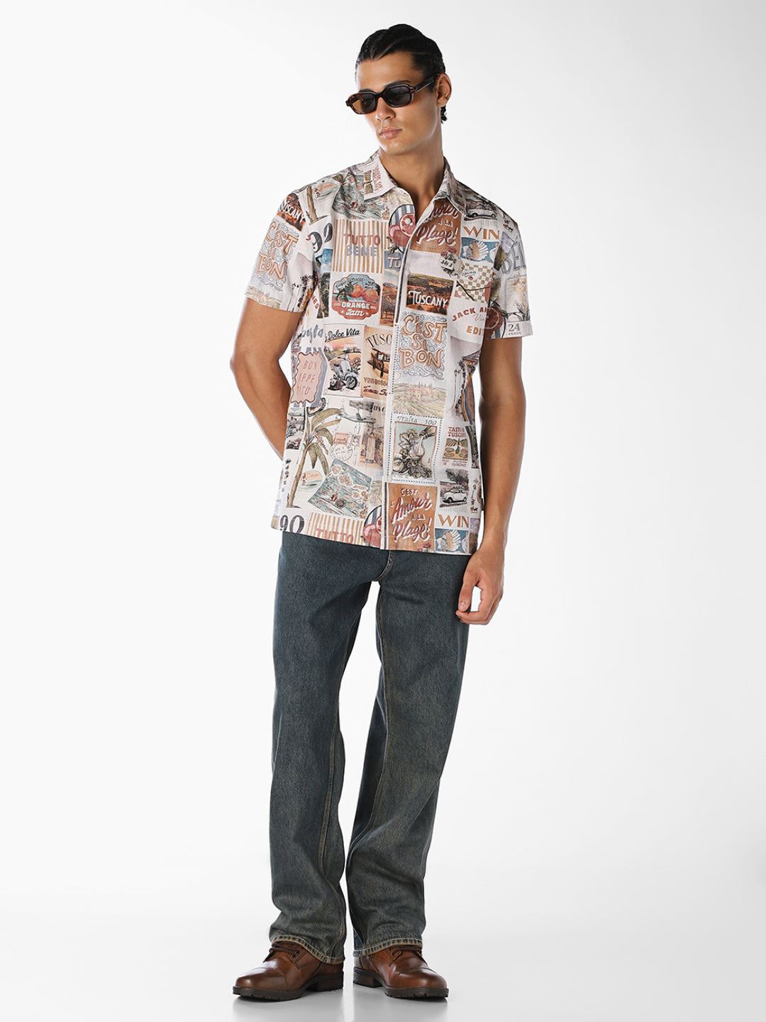 Printed Resort Collar Shirt