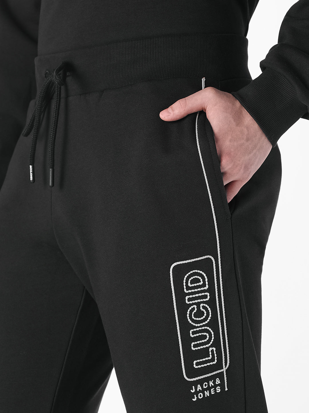 Black Cotton Sweatpants