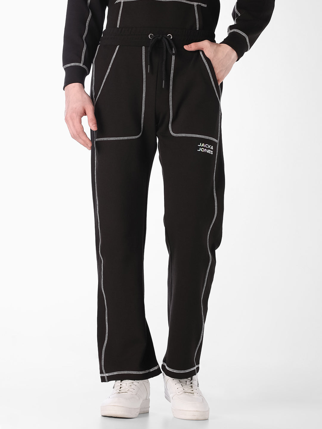 Contrast Stitch Sweatpants - S