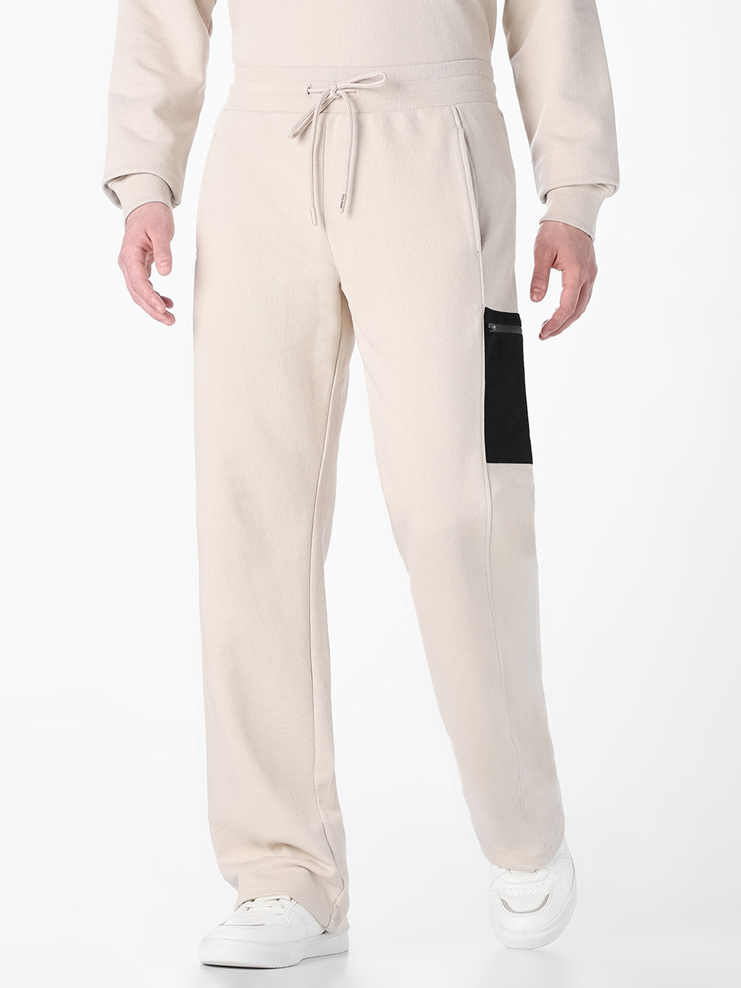 Contrast Zip Pocket Sweatpants