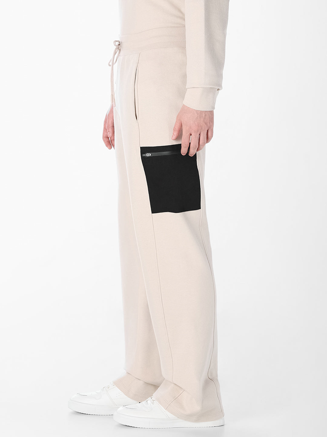 Contrast Zip Pocket Sweatpants