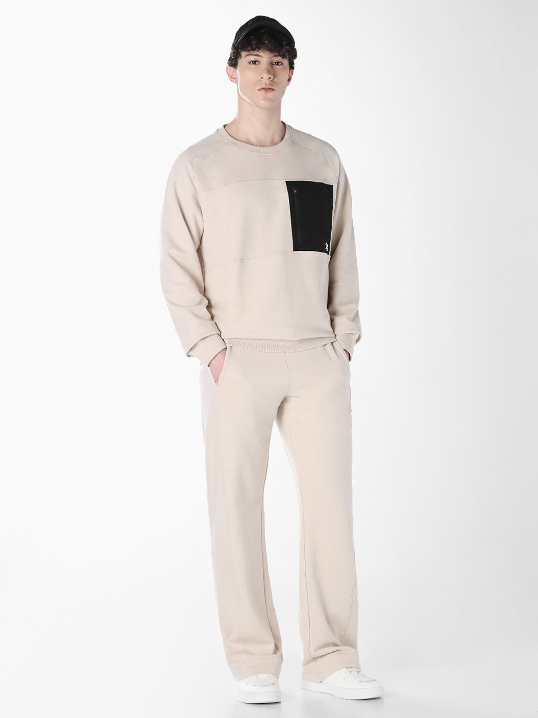 Contrast Zip Pocket Sweatpants