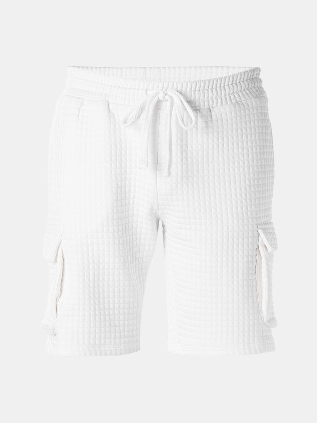 White Solid Regular Fit Sweatpants
