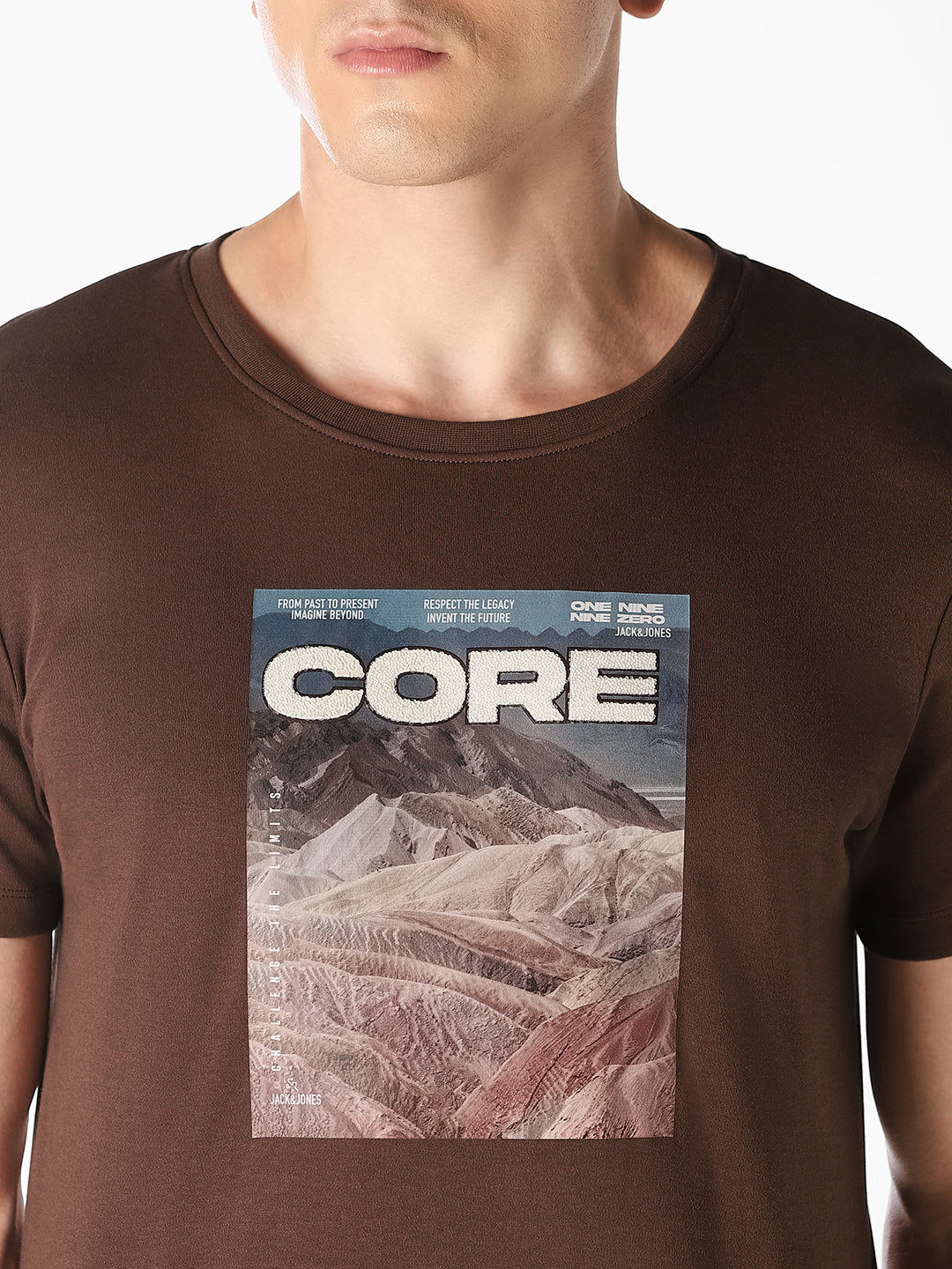 Brown Graphic Print T-Shirt