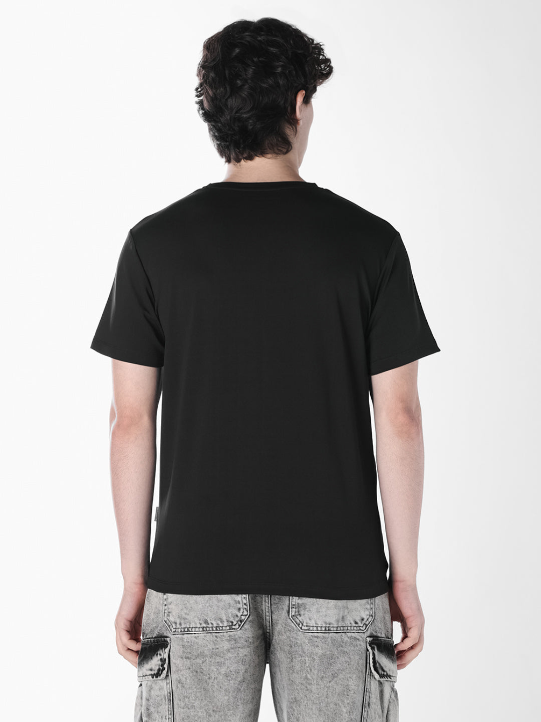 Black Tonal Logo Print T-shirt