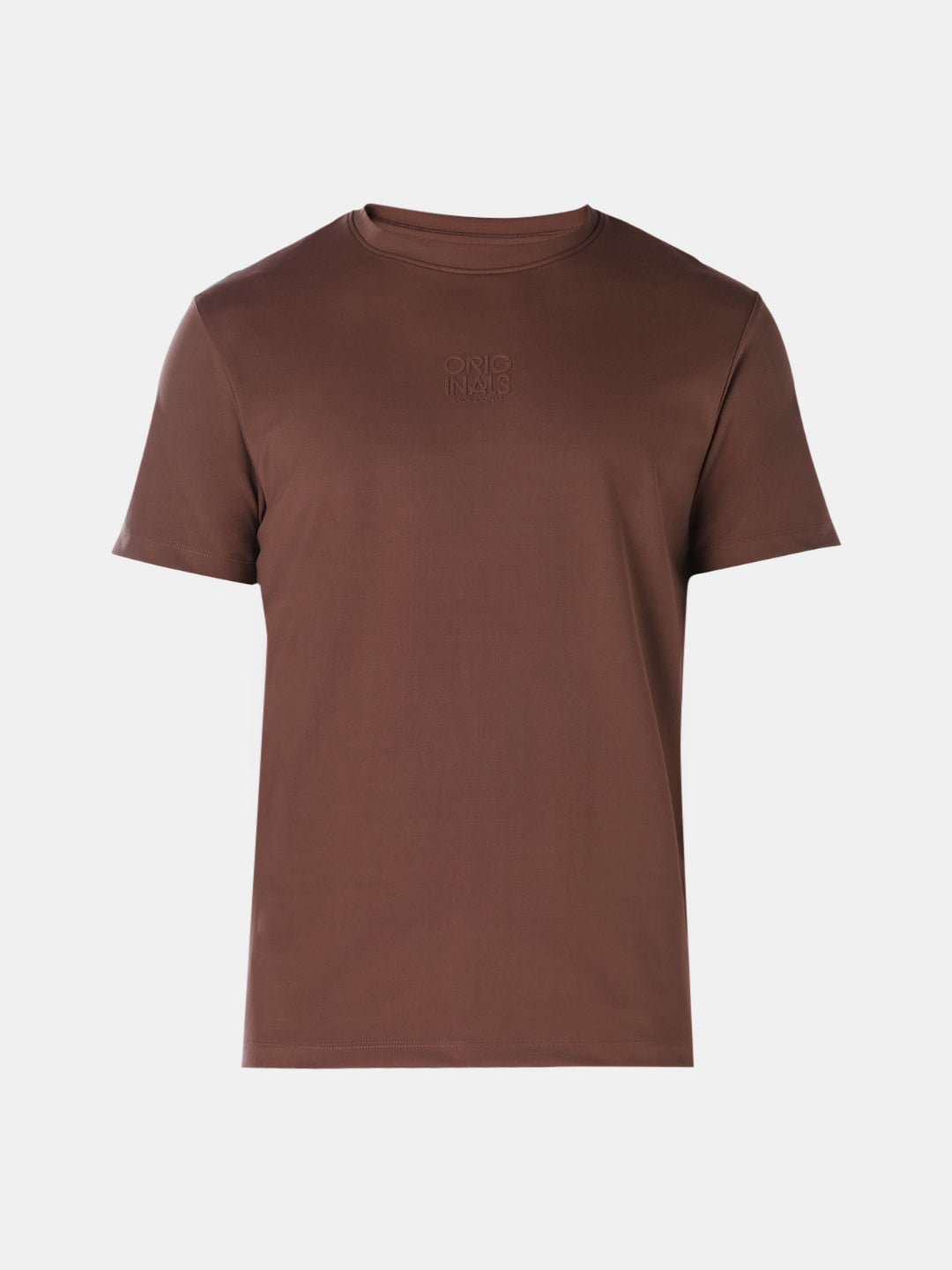 Brown Tonal Logo Print T-shirt