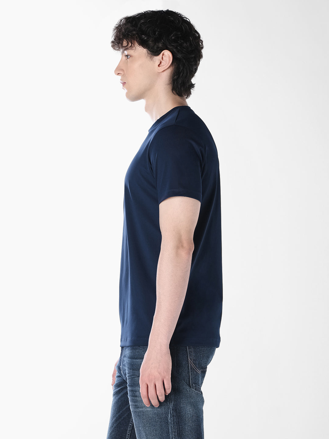 Blue Tonal Logo Print T-shirt