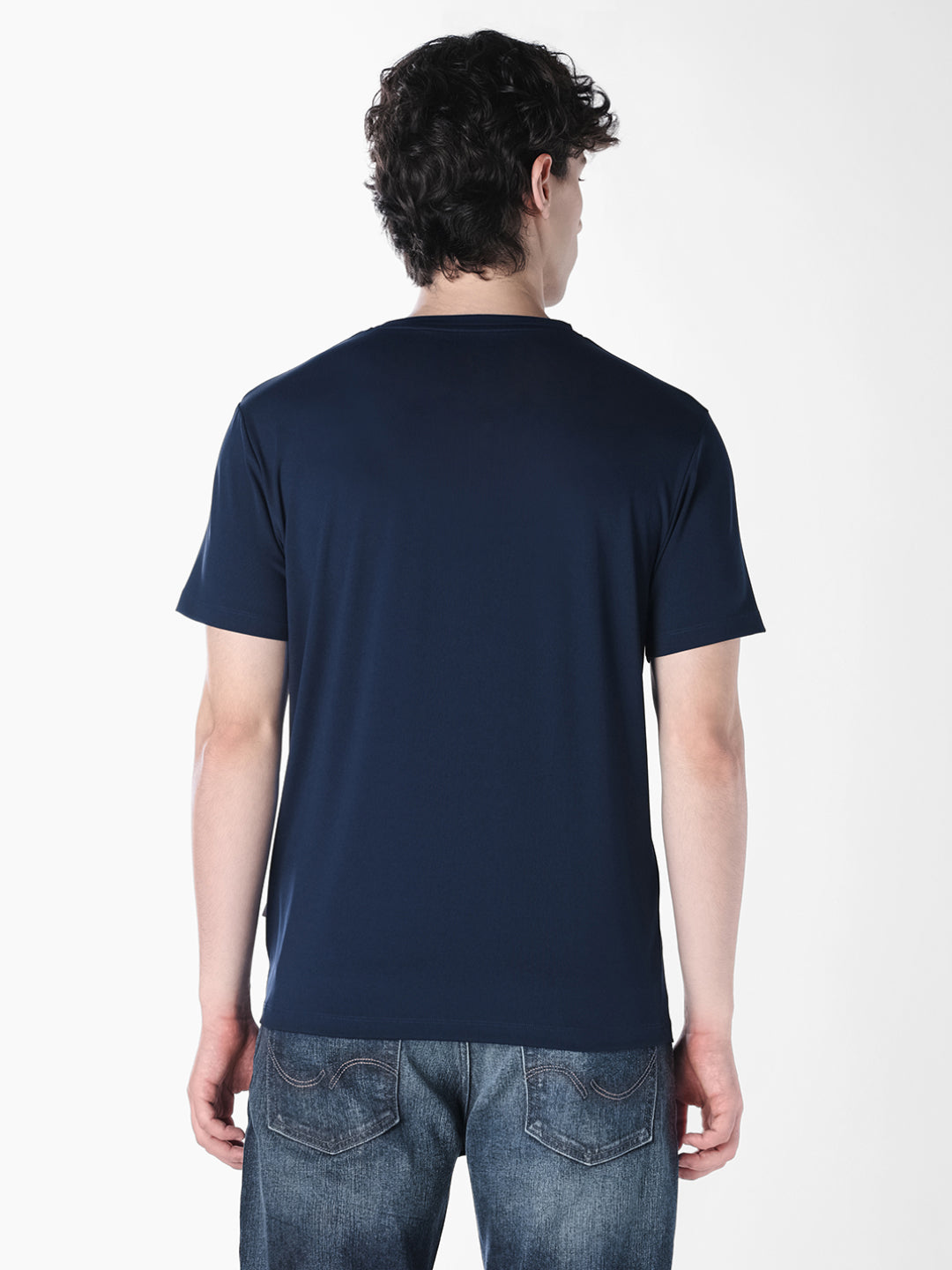 Blue Tonal Logo Print T-shirt