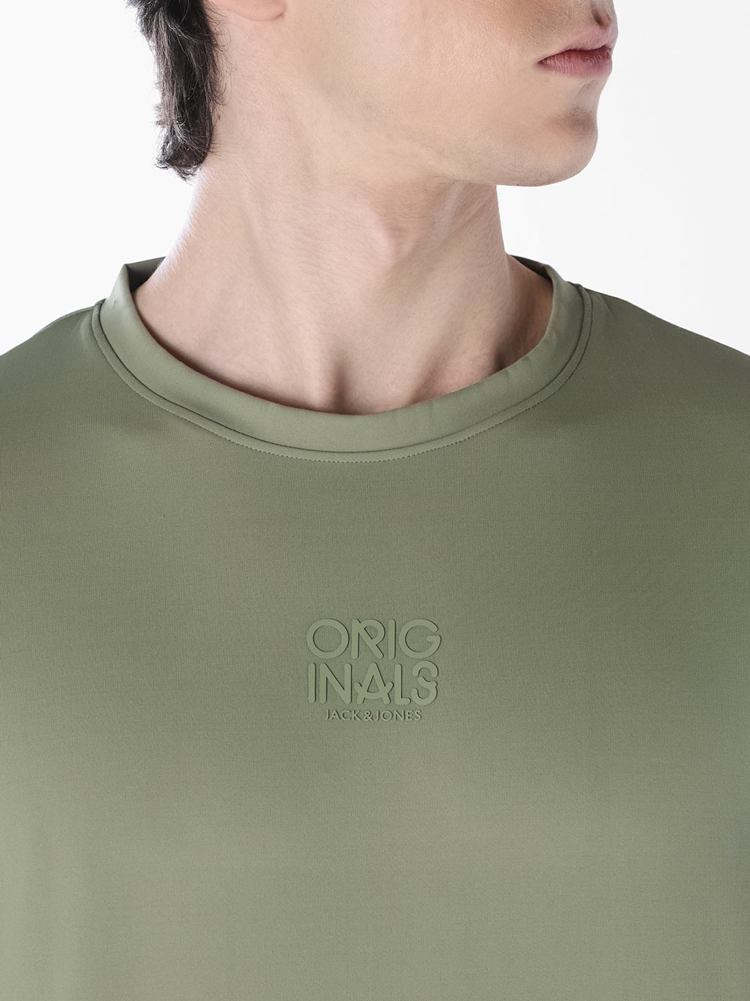 Green Tonal Logo Print T-shirt
