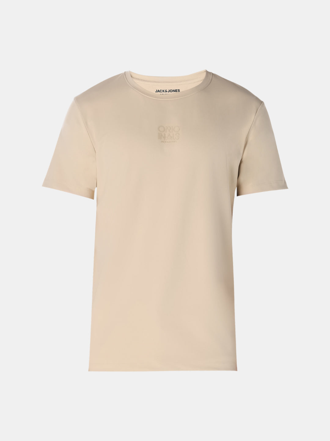 Light Brown Tonal Logo Print T-shirt