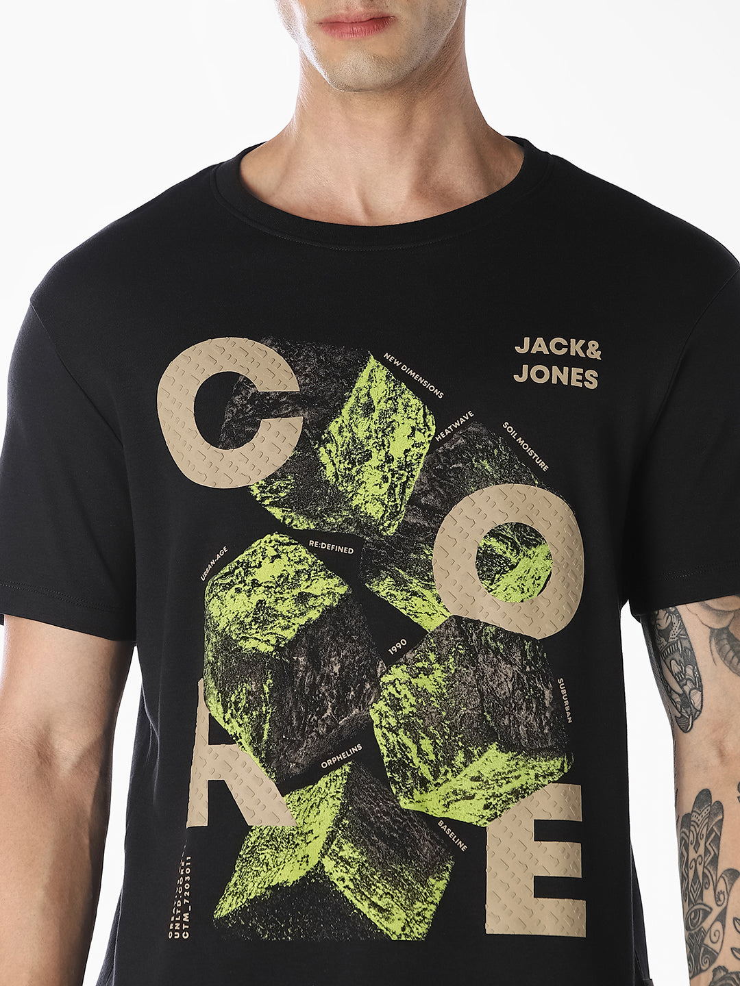 Black Graphic Print T-Shirt