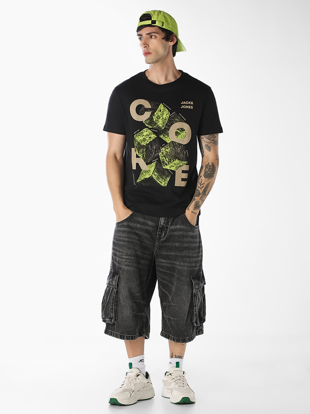 Black Graphic Print T-Shirt