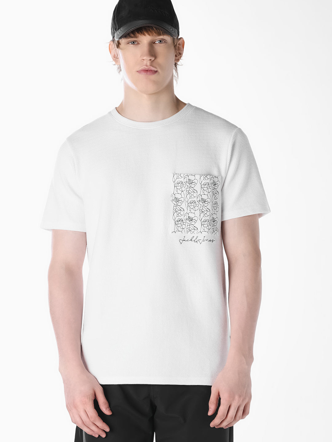 White Embroidered T-shirt