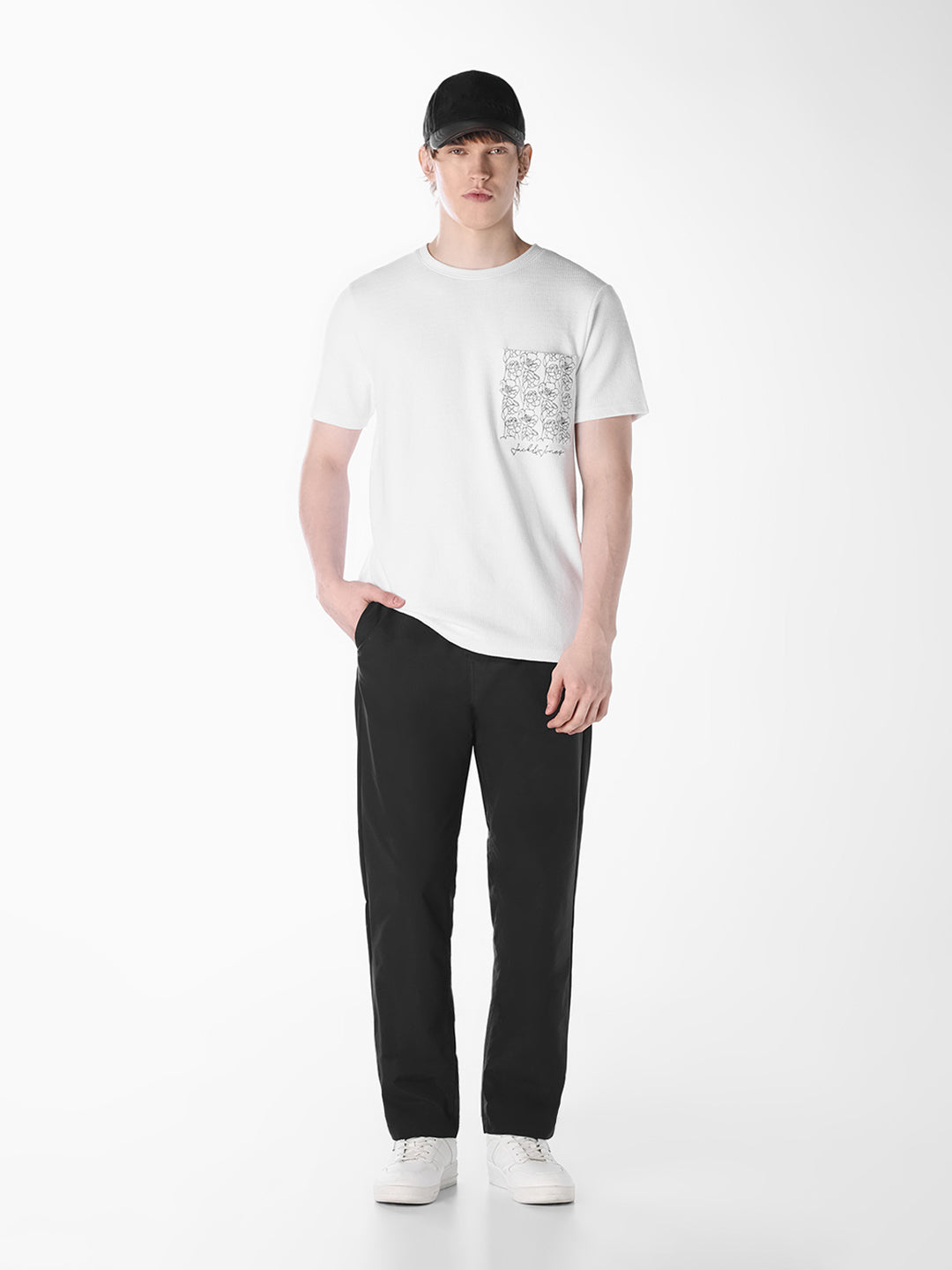White Embroidered T-shirt