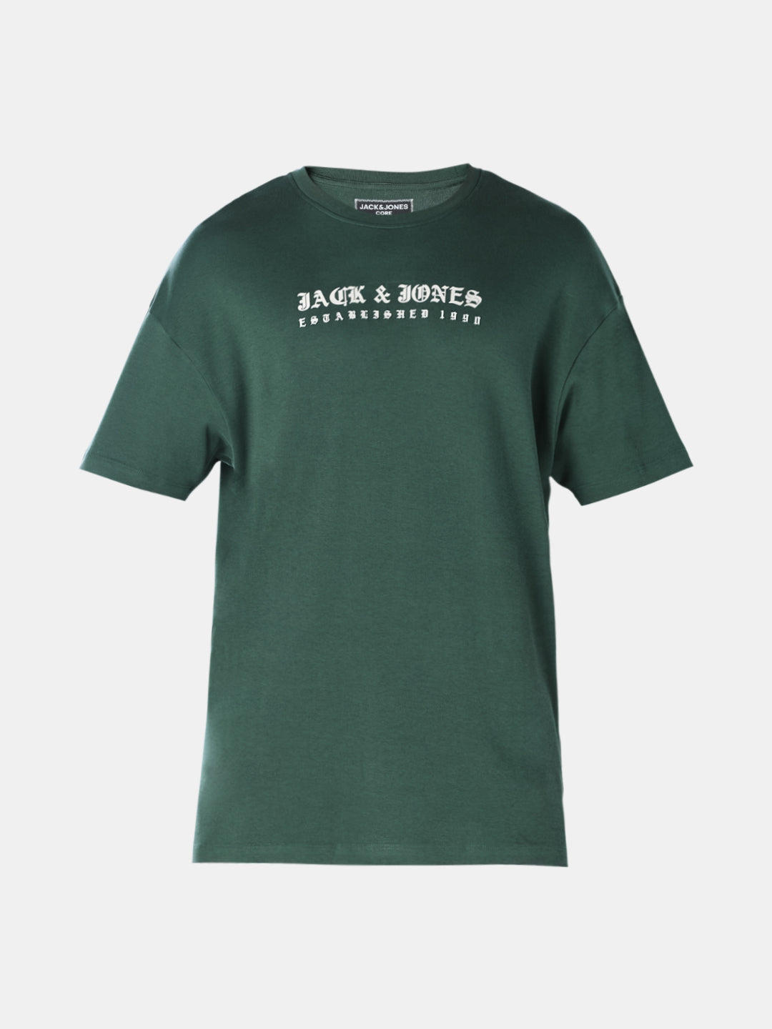 Green Back Printed Oversized T-shirt