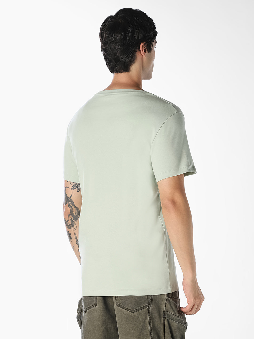 Mint Green Graphic Print T-Shirt