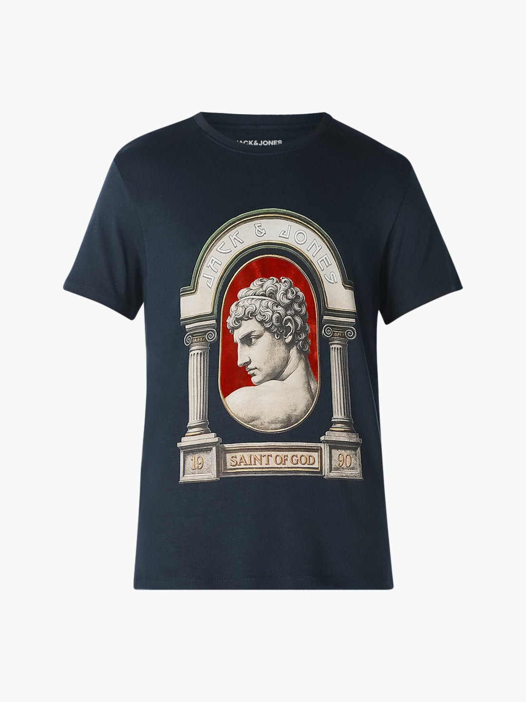 Navy Blue Graphic Print T-Shirt