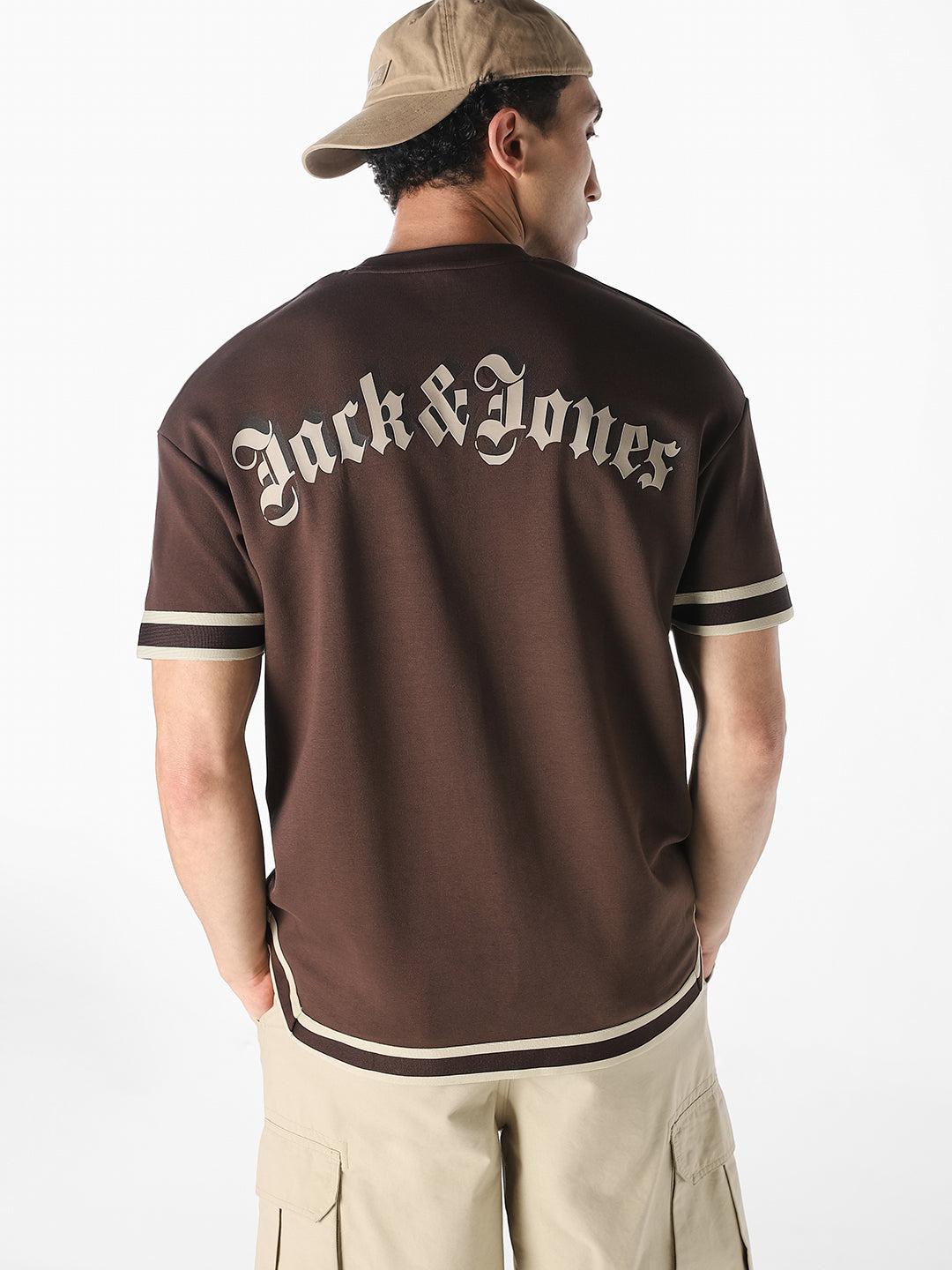 Brown Oversized Graphic T-Shirt
