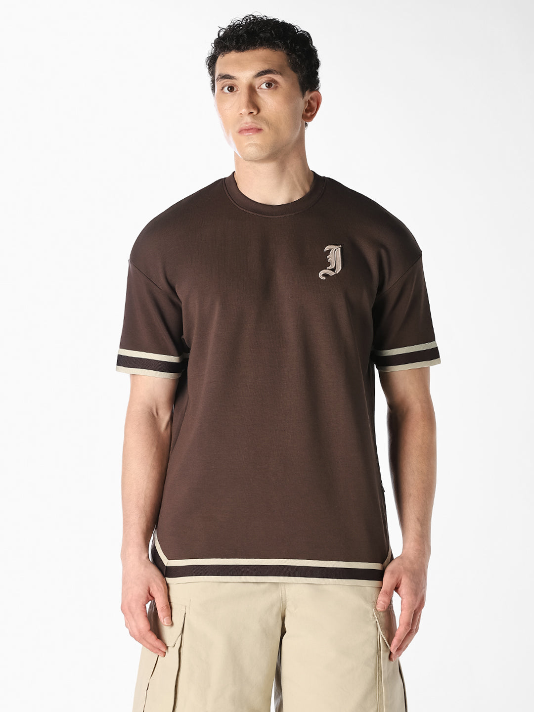 Brown Oversized Graphic T-Shirt