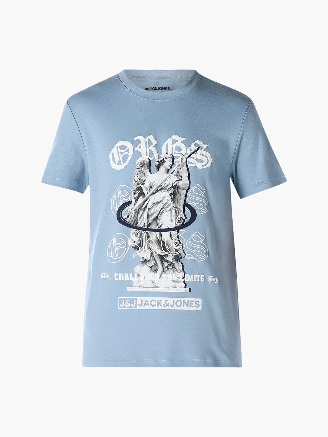 Blue Artwork Print T-shirt