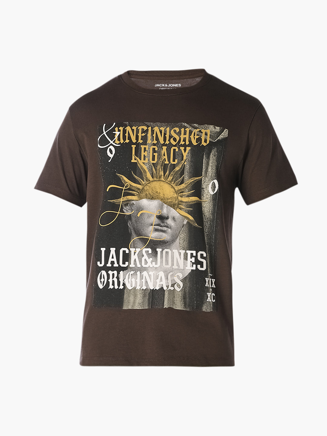 Brown Graphic Print T-Shirt