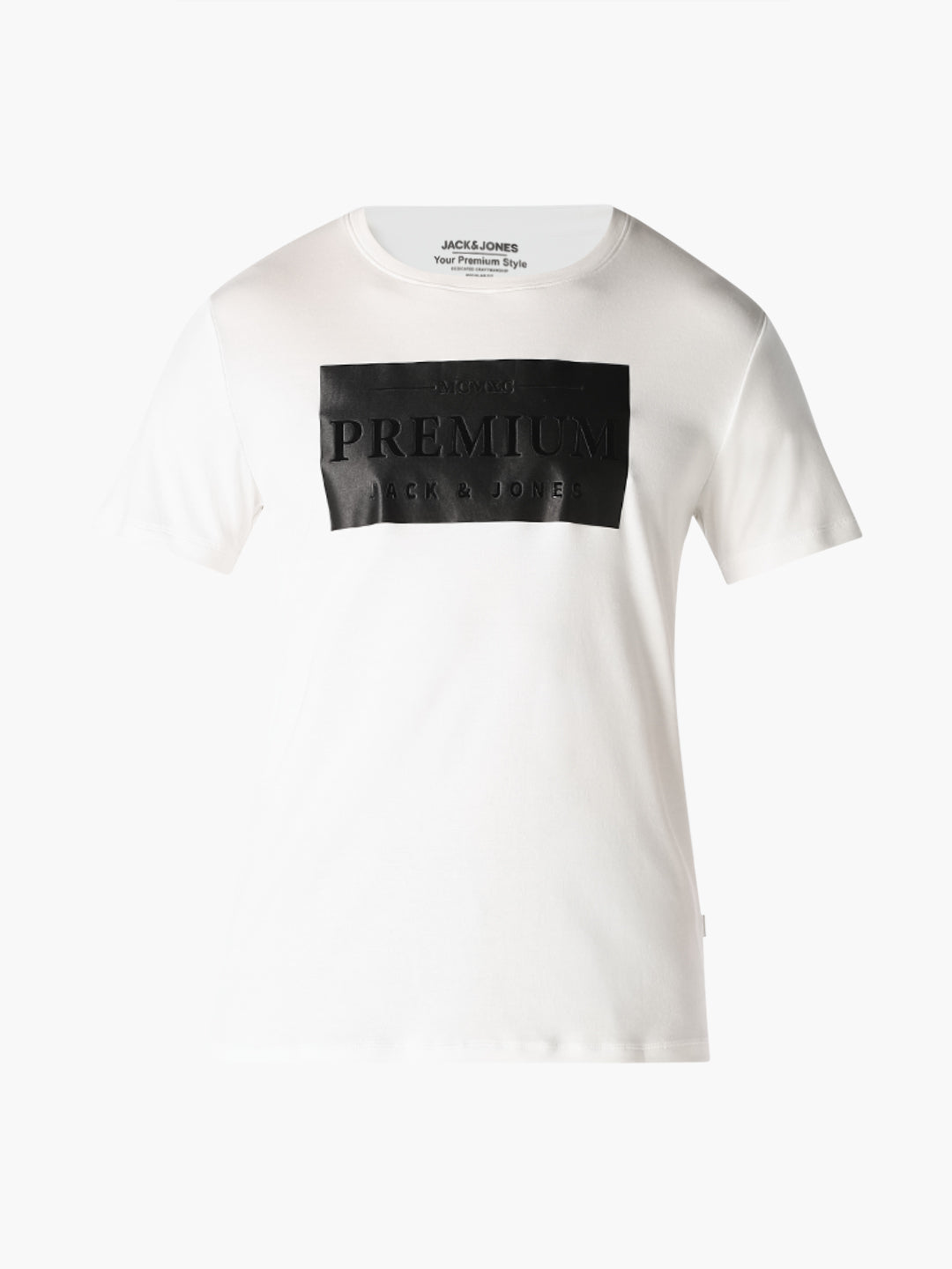White Logo Print T-Shirt