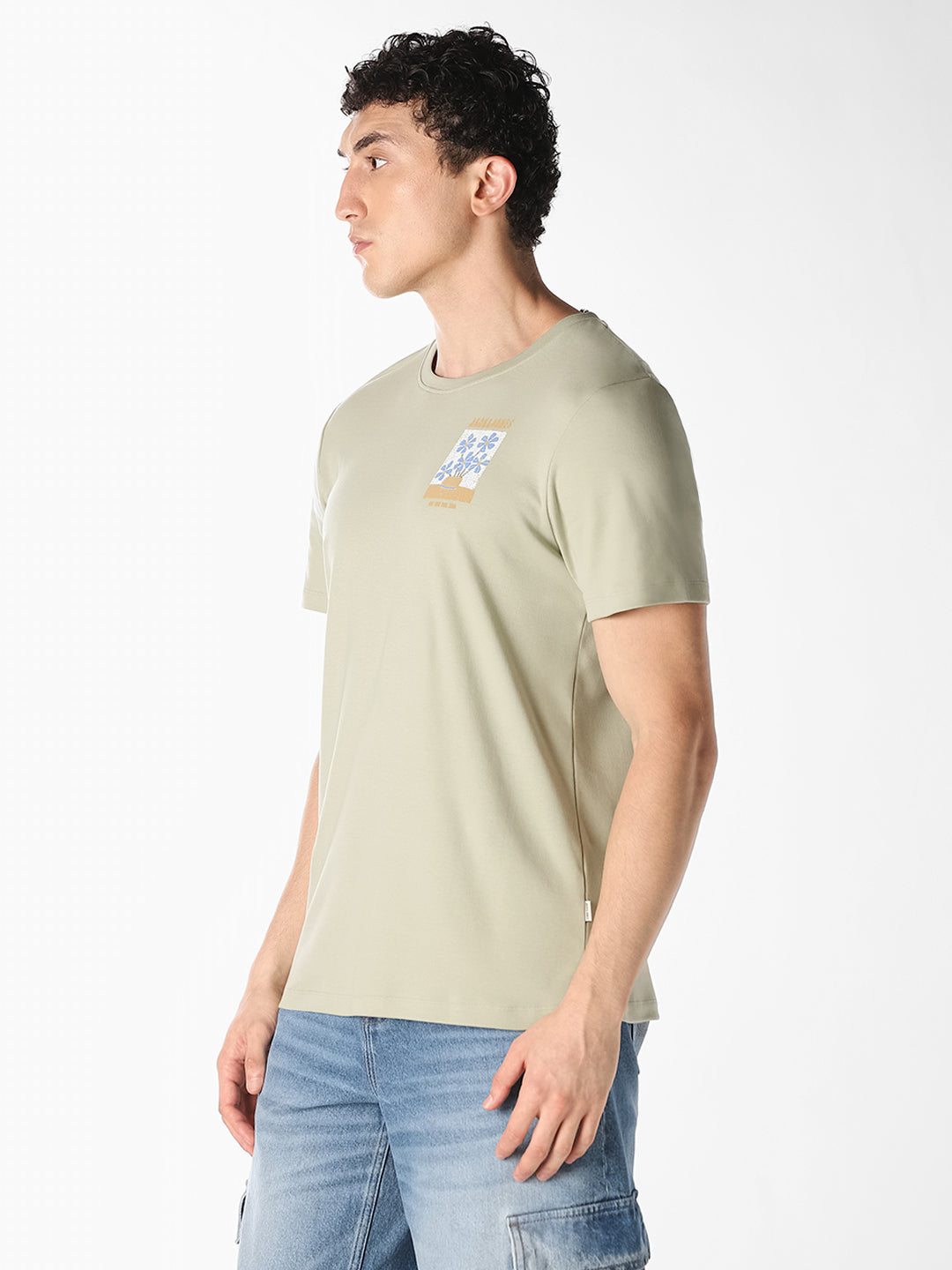 Green Graphic Print T-shirt