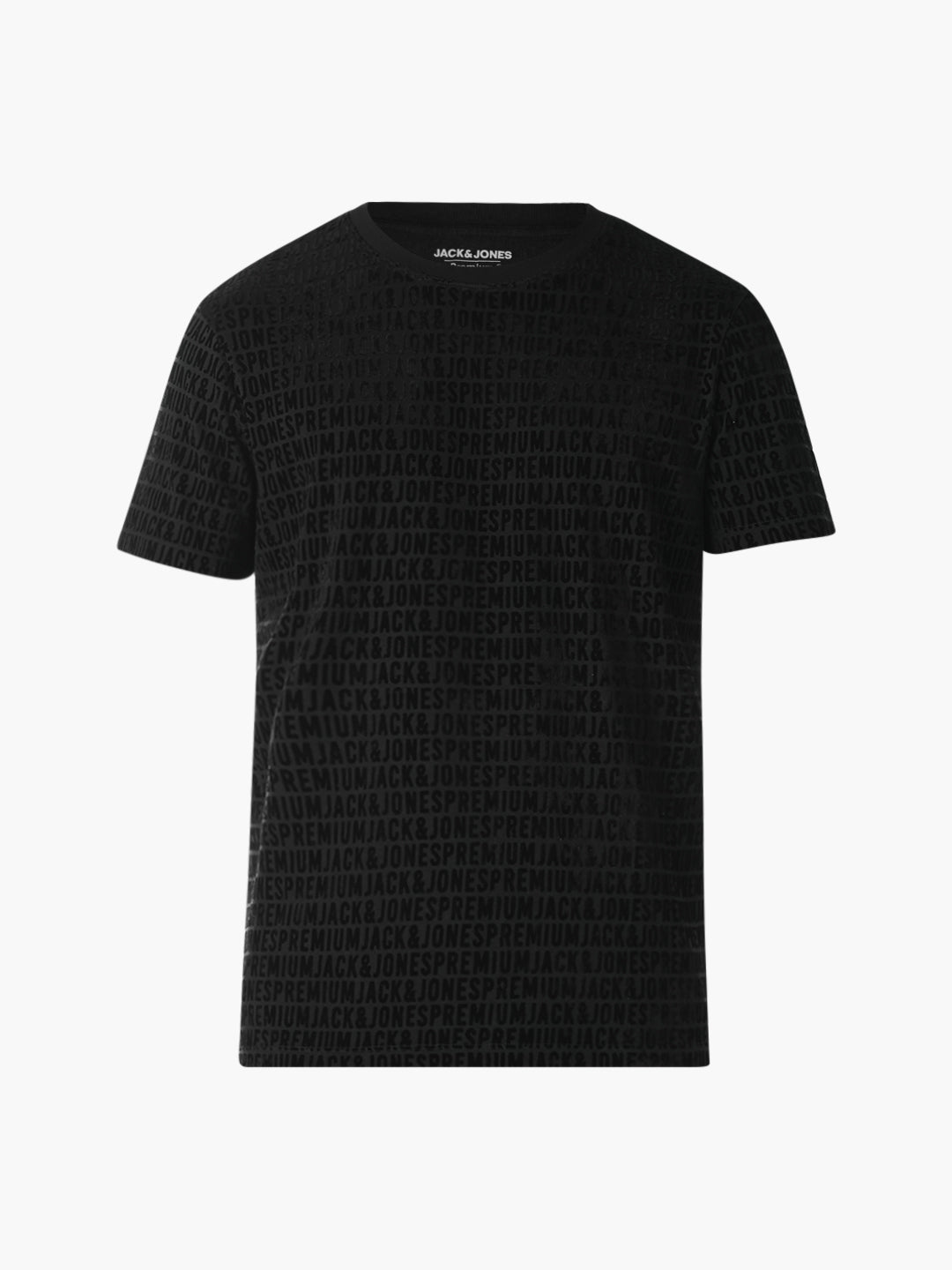 Black Flock Print T-shirt