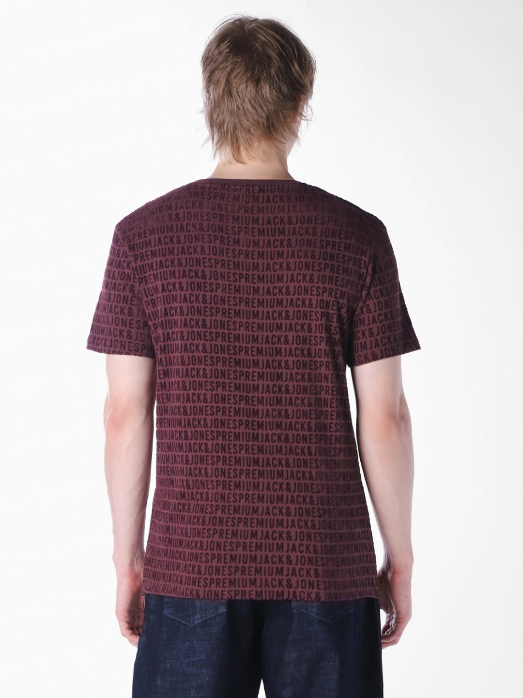 Purple Printed Regular Fit T-shirt