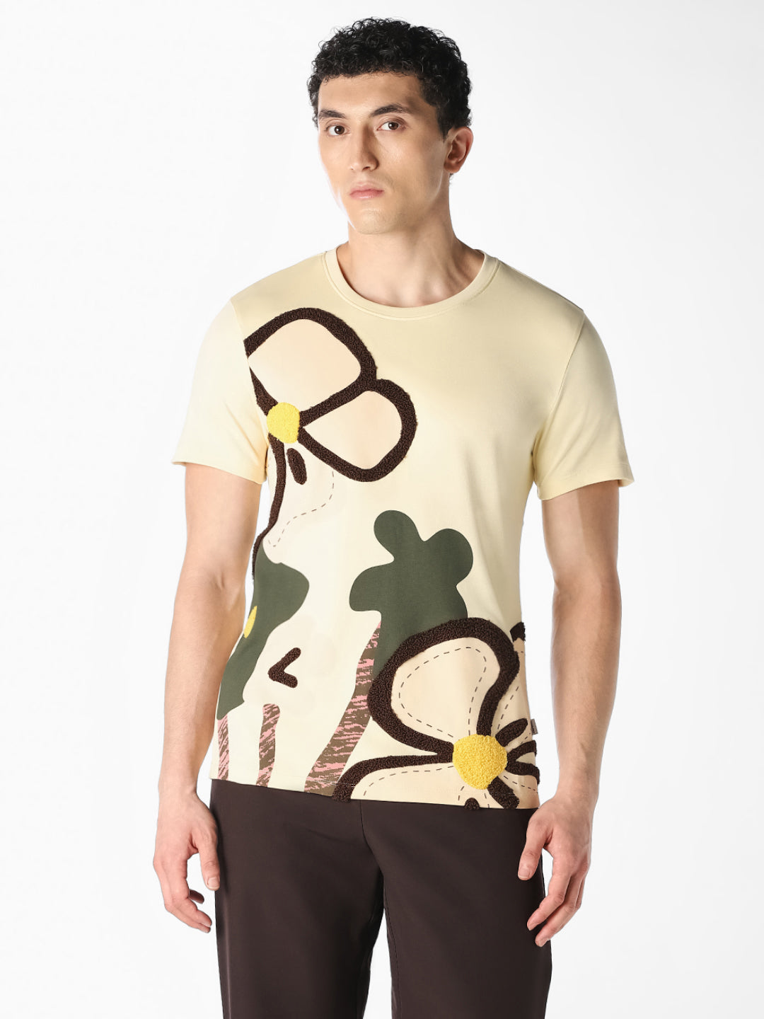 Floral Graphic Cotton T-Shirt