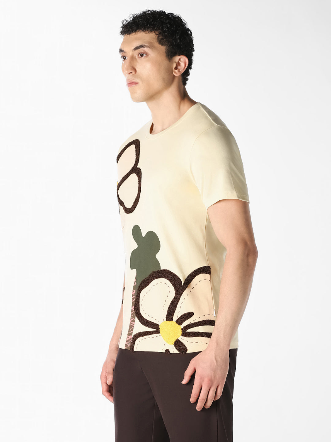 Floral Graphic Cotton T-Shirt