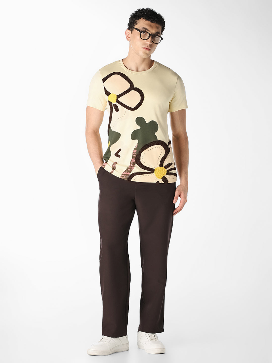 Floral Graphic Cotton T-Shirt