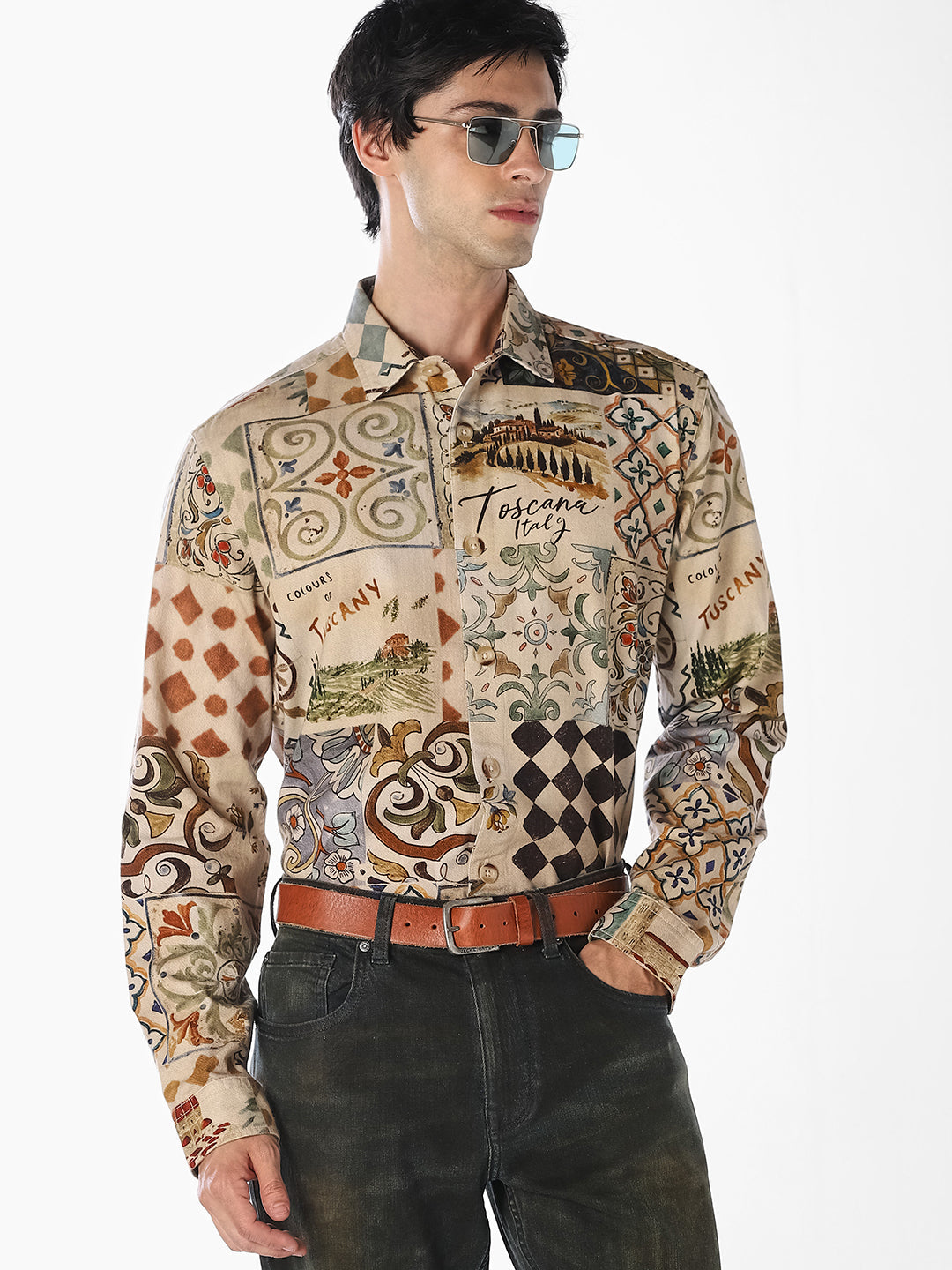 Printed Regular Fit Shirt - XL