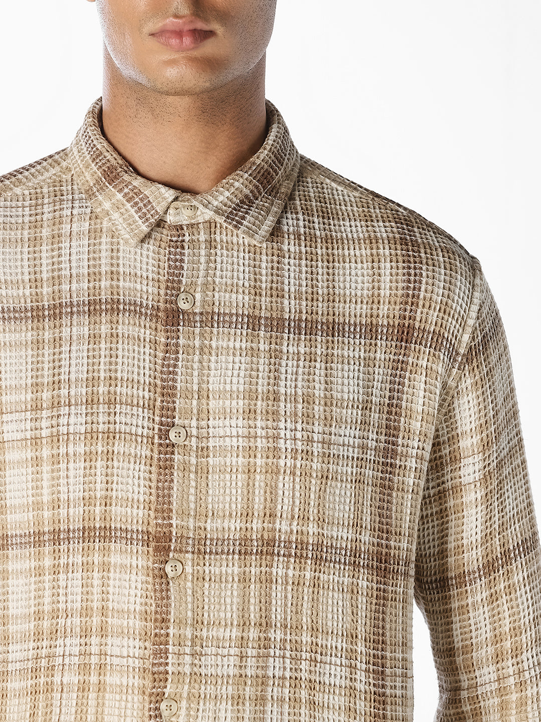 Check Print Cotton Shirt