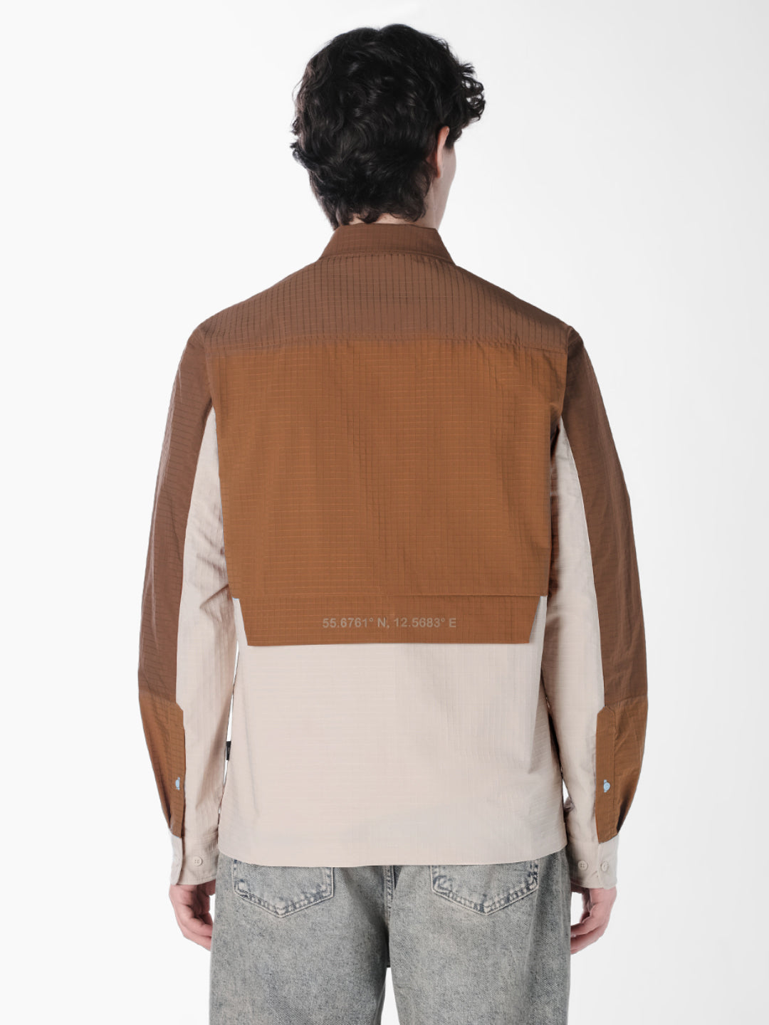 Colourblocked Utility Cotton Shirt