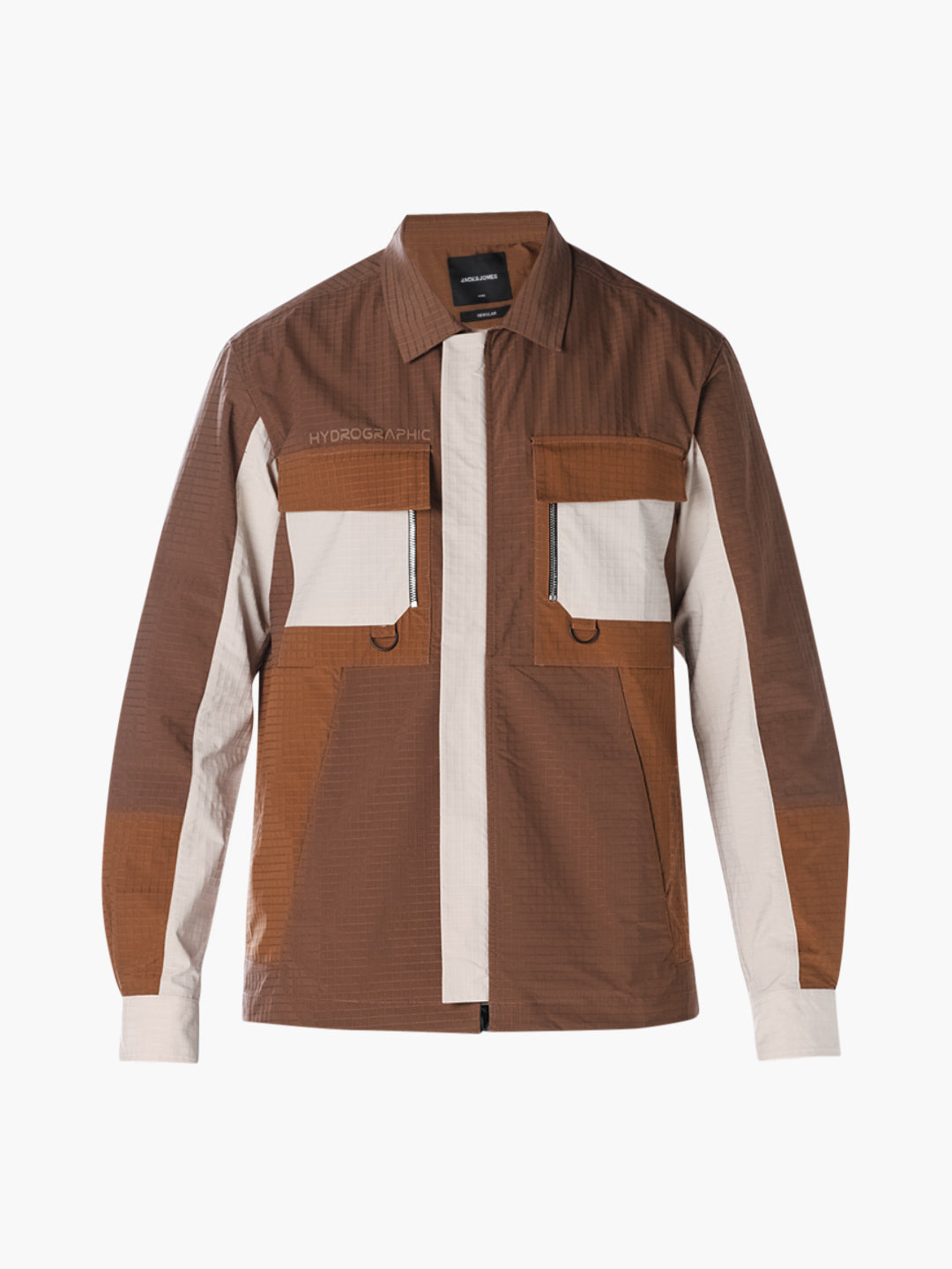 Colourblocked Utility Cotton Shirt