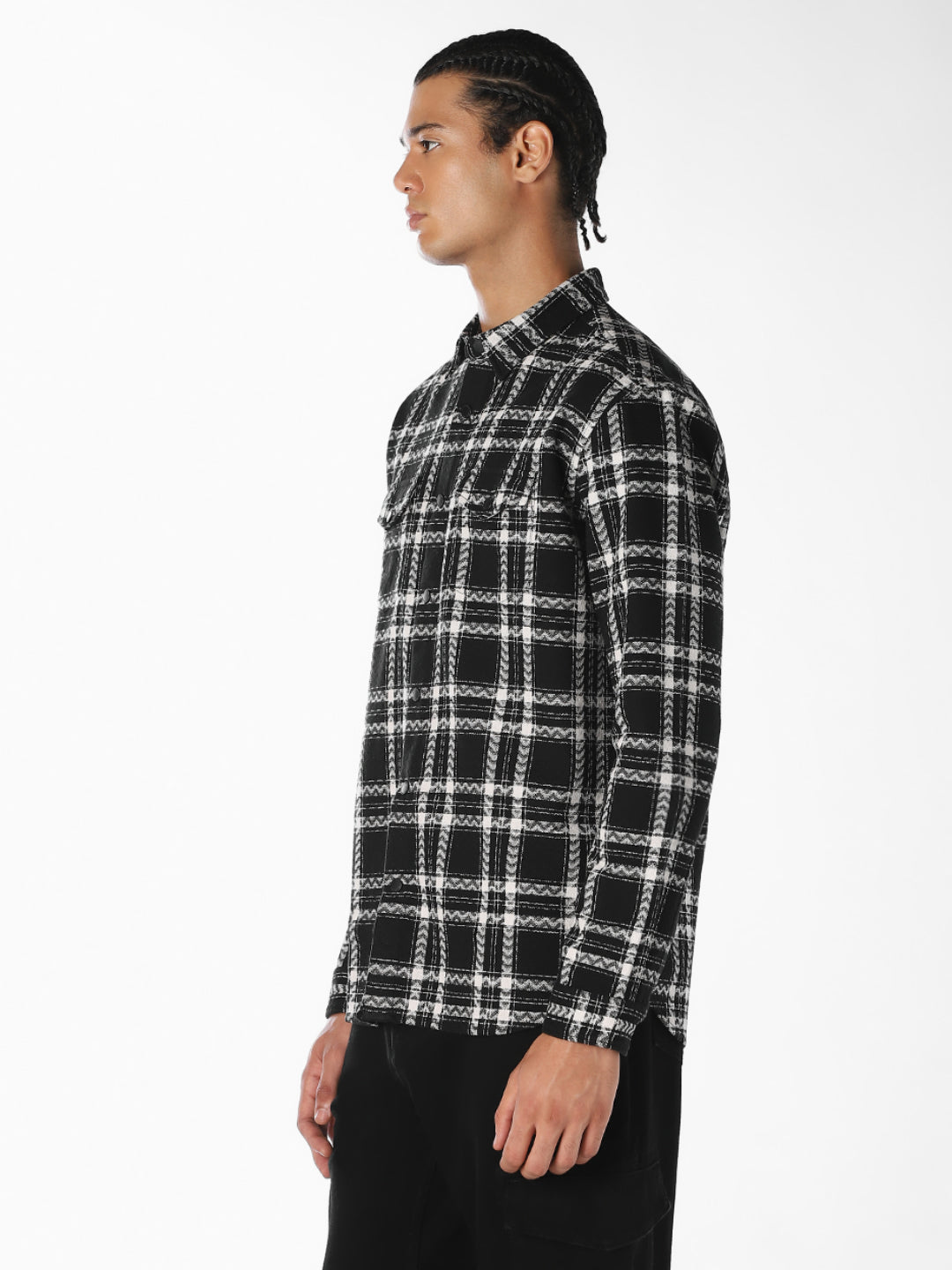 Check Print Cotton Shirt